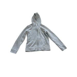 Nike Kids Silver Zip-Up Hoodie